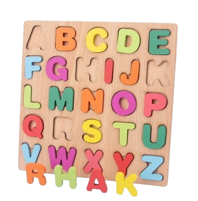 Wooden Learning Puzzle Boards for Toddlers 3-Pack