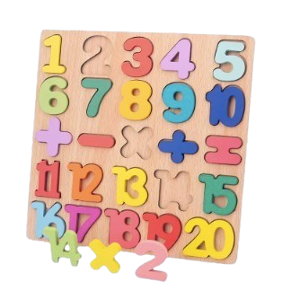 Wooden Learning Puzzle Boards for Toddlers 3-Pack