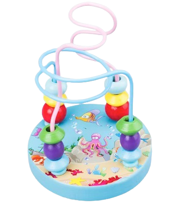 Wooden Bead Maze Educational Activity Toy