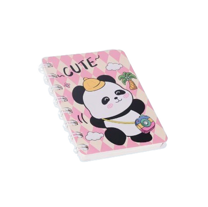 Mini Panda Spiral Notebook
