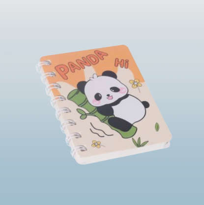 Mini Panda Spiral Notebook