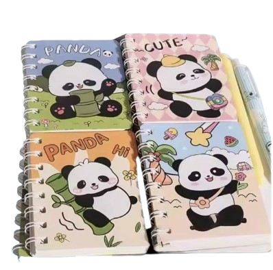 Mini Panda Spiral Notebook