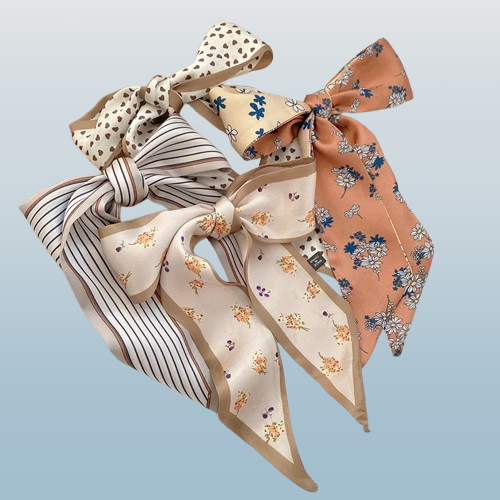 Women’s Fashion Elegant Long Printed Silk Scarf