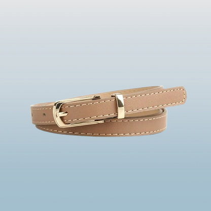Women’s Fashion Multicolor Thin Belt with Alloy Pin Buckle – One Size Fits Most