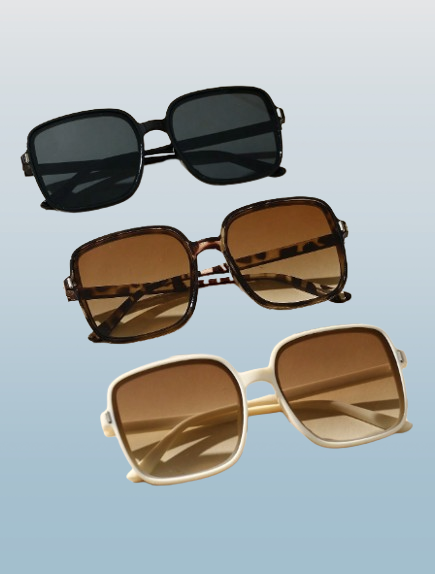 Women's Large Square Frame Fashion Sunglasses