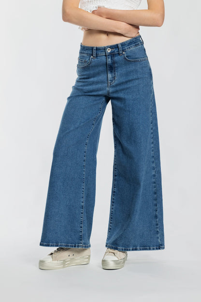 High Rise Super Wide Leg Jeans