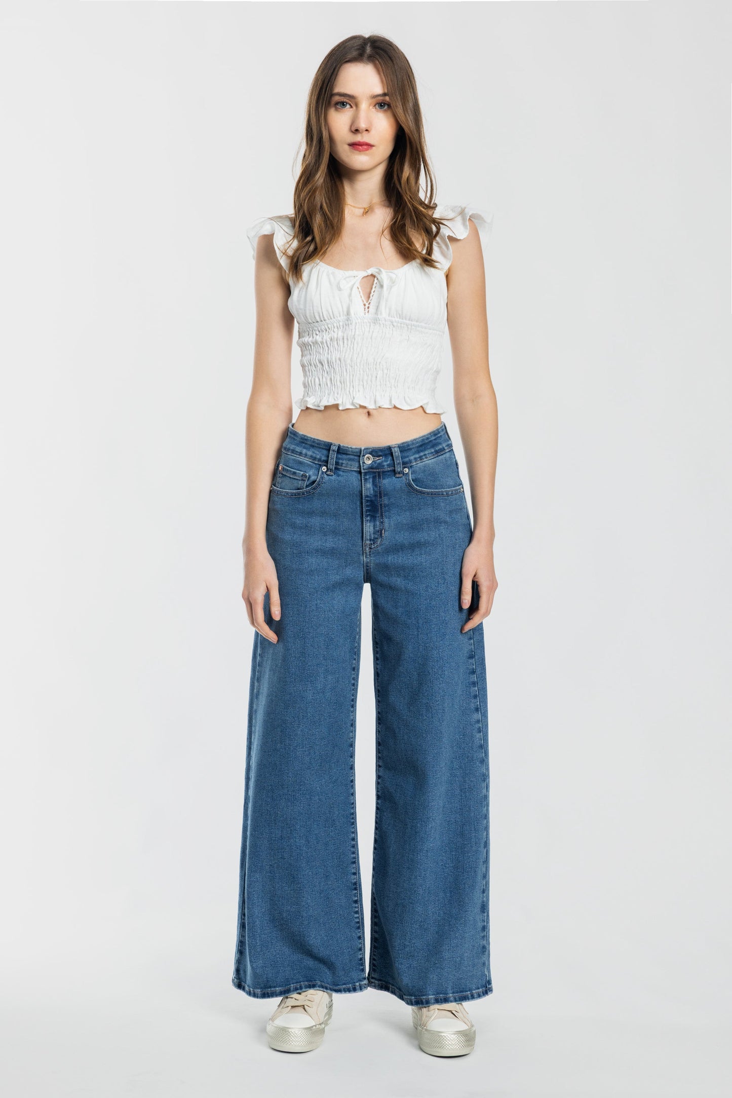 High Rise Super Wide Leg Jeans