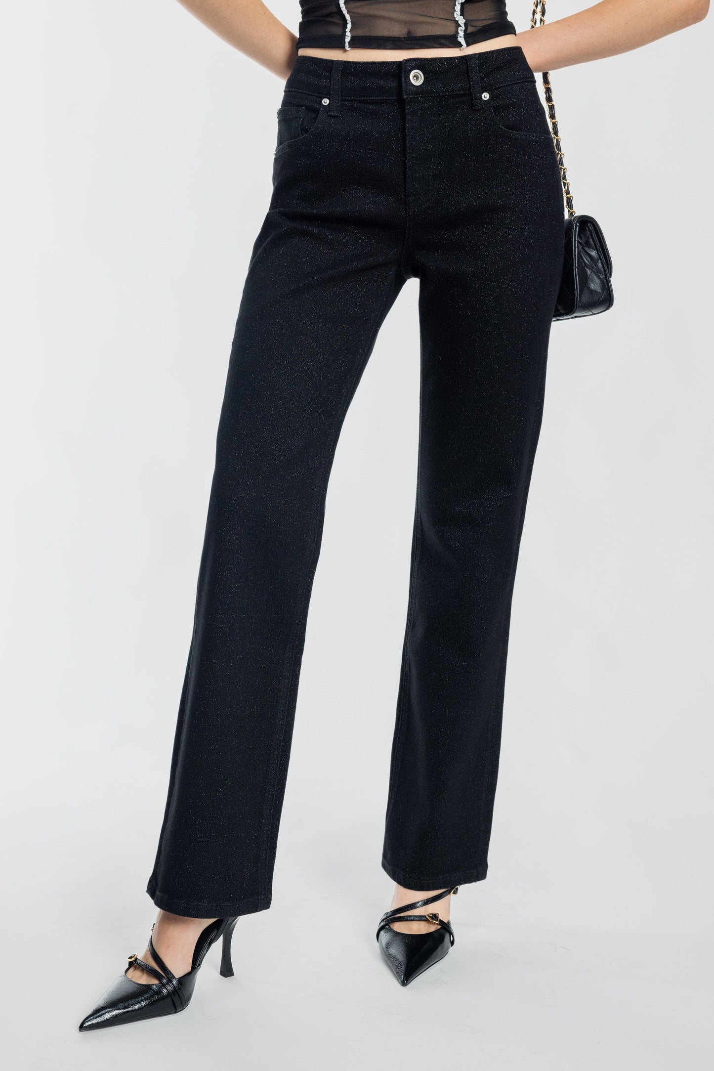 High Rise Relaxed Straight Jeans