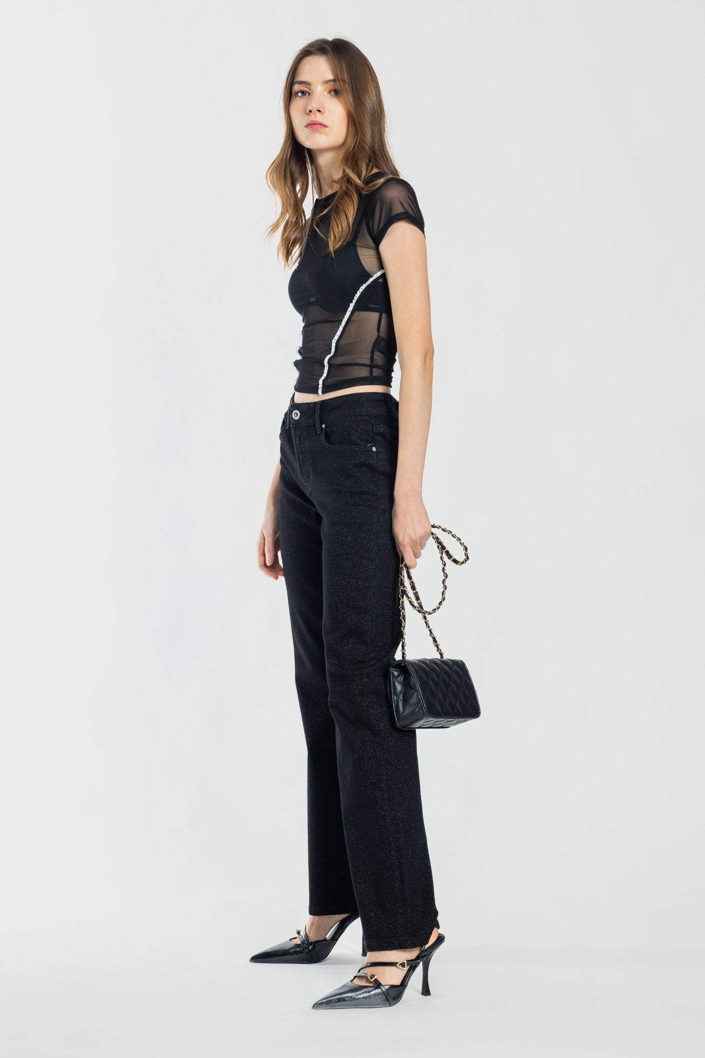 High Rise Relaxed Straight Jeans