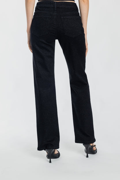 High Rise Relaxed Straight Jeans