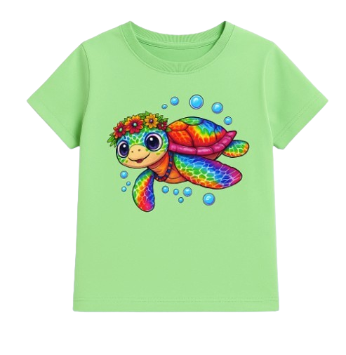 SHEIN Girls' Graphic Print Short Sleeve T-Shirt – Adorable Character Designs (4Y–7Y)
