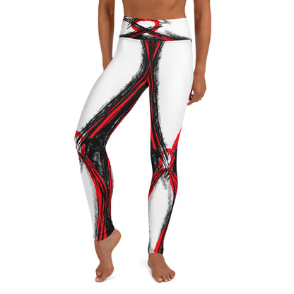 Women's Contour Shapewear Red High Waisted Leggings