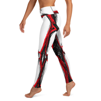 Women's Contour Shapewear Red High Waisted Leggings