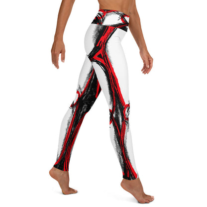 Women's Contour Shapewear Red High Waisted Leggings