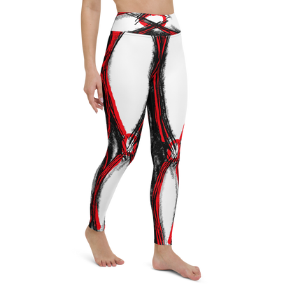 Women's Contour Shapewear Red High Waisted Leggings