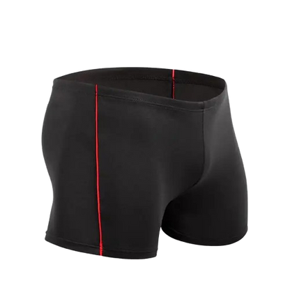 Safe Haven & CO Men’s Contrast Trim Swim Shorts – Quick-Dry Stretch Fit