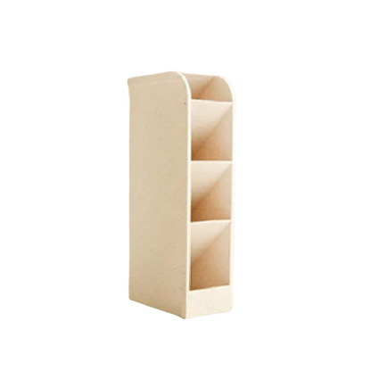 Four-Grid Desktop Pen Holder Organizer – Rectangular Office & School Storage Box