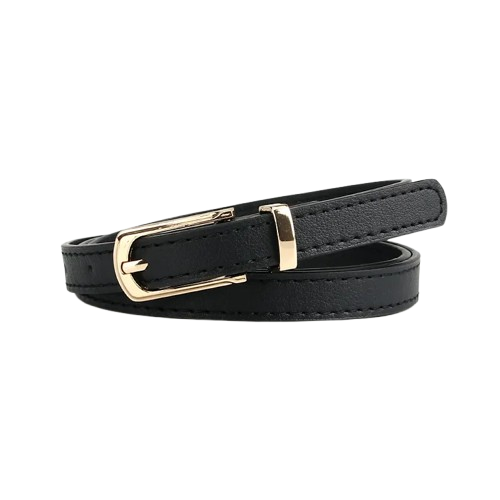 Girl’s Fashion Multicolor Thin Belt with Alloy Pin Buckle – One Size Fits Most 28"-38" Waist