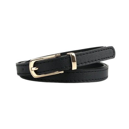 Girl’s Fashion Multicolor Thin Belt with Alloy Pin Buckle – One Size Fits Most 28"-38" Waist