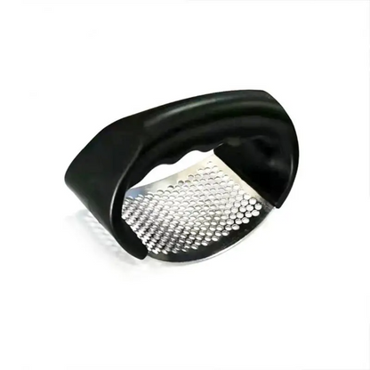 Curved Garlic Press – Stainless Steel Handheld Garlic Mincer