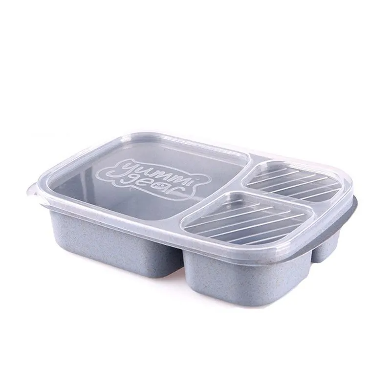 3-Compartment Bento Lunch Box with Lid