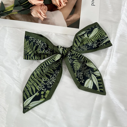 Safe Haven & CO – Women’s Fashion Elegant Long Printed Silk Scarf