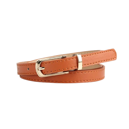 Girl’s Fashion Multicolor Thin Belt with Alloy Pin Buckle – One Size Fits Most 28"-38" Waist