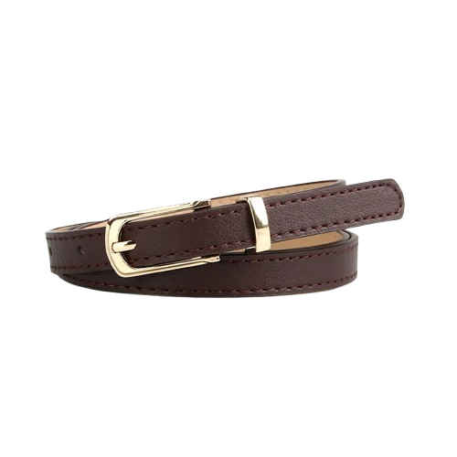 Girl’s Fashion Multicolor Thin Belt with Alloy Pin Buckle – One Size Fits Most 28"-38" Waist