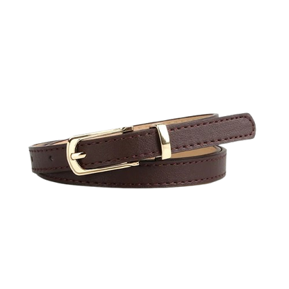 Girl’s Fashion Multicolor Thin Belt with Alloy Pin Buckle – One Size Fits Most 28"-38" Waist