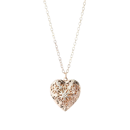 Safe Haven & CO Women Heart Locket Pendant Necklace