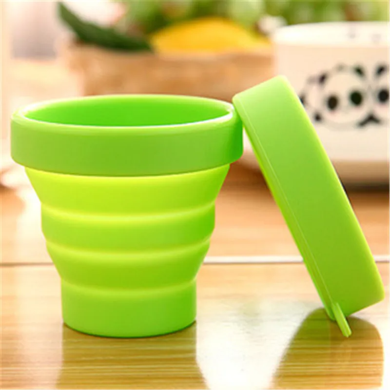 2-Pack Travel Folding Silicone Water Cup – Portable & Collapsible Drinking Cup