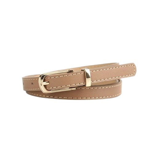 Girl’s Fashion Multicolor Thin Belt with Alloy Pin Buckle – One Size Fits Most 28"-38" Waist