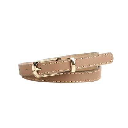 Girl’s Fashion Multicolor Thin Belt with Alloy Pin Buckle – One Size Fits Most 28"-38" Waist