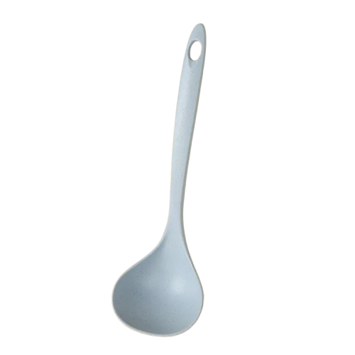 4-Pack Solid Color Kitchen Ladle Spoon with Hanging Hole
