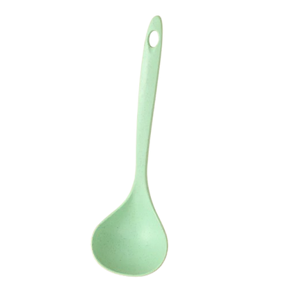 4-Pack Solid Color Kitchen Ladle Spoon with Hanging Hole