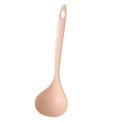 4-Pack Solid Color Kitchen Ladle Spoon with Hanging Hole