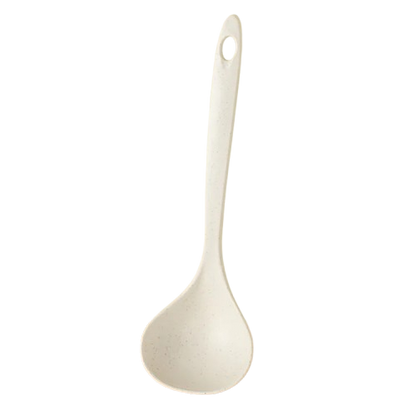 4-Pack Solid Color Kitchen Ladle Spoon with Hanging Hole