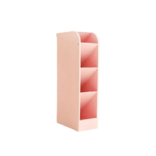 Four-Grid Desktop Pen Holder Organizer – Rectangular Office & School Storage Box