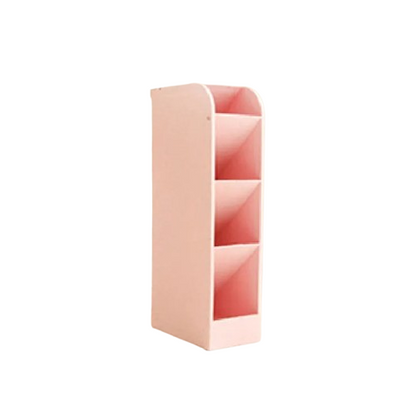 Four-Grid Desktop Pen Holder Organizer – Rectangular Office & School Storage Box