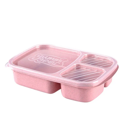 3-Compartment Bento Lunch Box with Lid