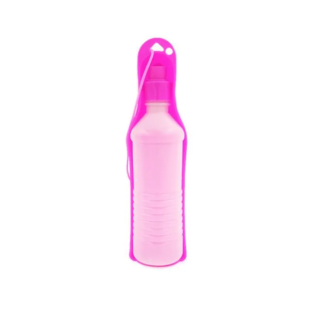 500ML Portable Pet Water Bottle with Fold-Out Drinking Bowl – Dog & Cat Travel Bottle