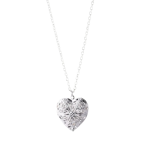 Safe Haven & CO Women Heart Locket Pendant Necklace