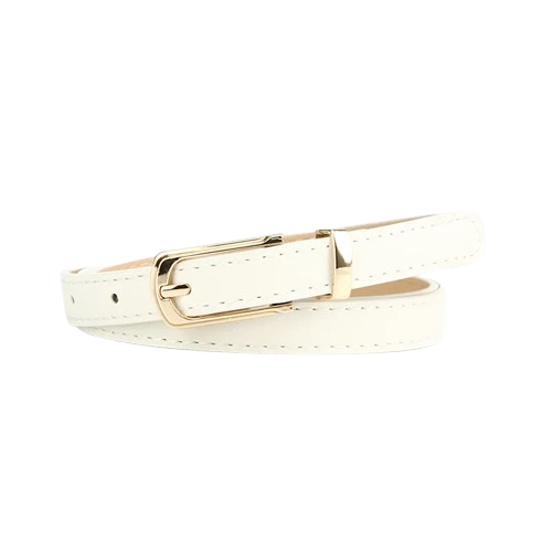 Girl’s Fashion Multicolor Thin Belt with Alloy Pin Buckle – One Size Fits Most 28"-38" Waist