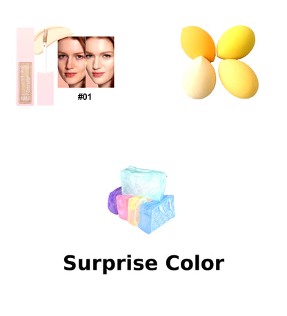 Handaiyan Concealer & Makeup Sponge Bundle with Surprise Cosmetic Bag