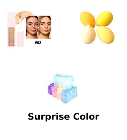 Handaiyan Concealer & Makeup Sponge Bundle with Surprise Cosmetic Bag