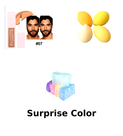 Handaiyan Concealer & Makeup Sponge Bundle with Surprise Cosmetic Bag