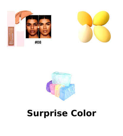 Handaiyan Concealer & Makeup Sponge Bundle with Surprise Cosmetic Bag