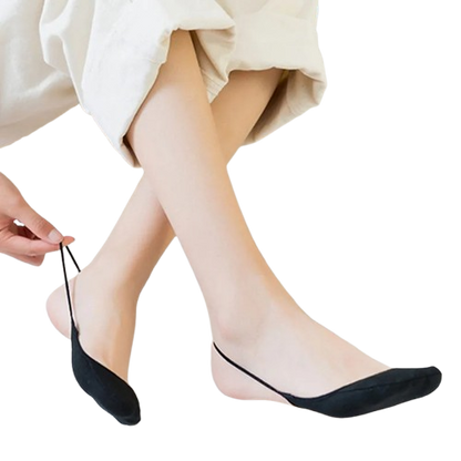 Women’s Low-Cut Half-Palm Elastic Strap Socks (4-Pack)