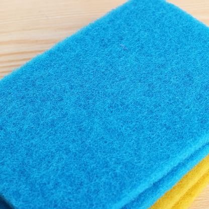 (2-Pack) 10-Piece Colorful Dishwashing Scrub Pad Set – Non-Scratch Cleaning Sponges