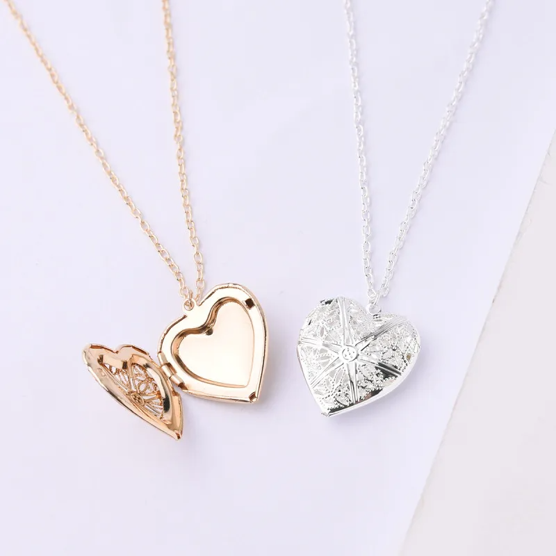 Safe Haven & CO Women Heart Locket Pendant Necklace